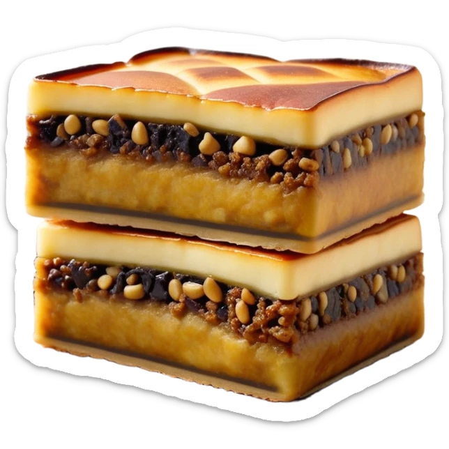 martabak manis-cinematic-realistic-martabak manis-dish-emoji,-depicted-as-a-single,-square-slice-of-sweet,-thick-martabak manis-with-a-rich,-indulgent-filling,-rendered-with-detailed-textures-and-vibrant,-appetizing-lighting sticker