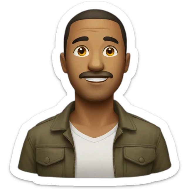 Черные смайлик sticker