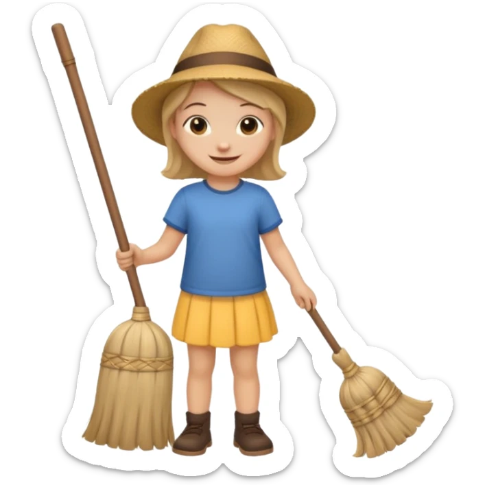 Emoji to encourage kids to do chores - should contain something about house chores sticker