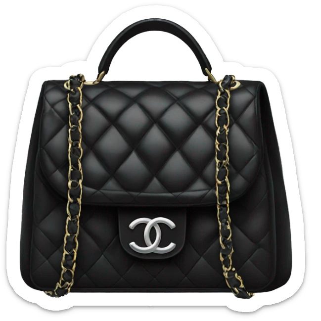 black chanel bag sticker