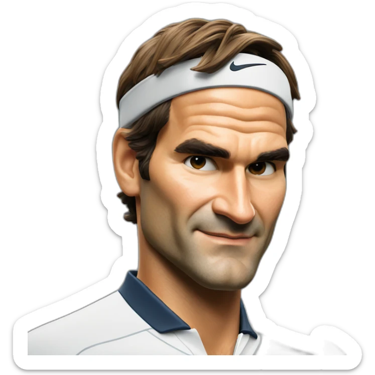roger federer sticker