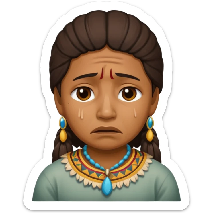 An fsu emoji with an fsu fan crying/depressed so a Seminole sticker
