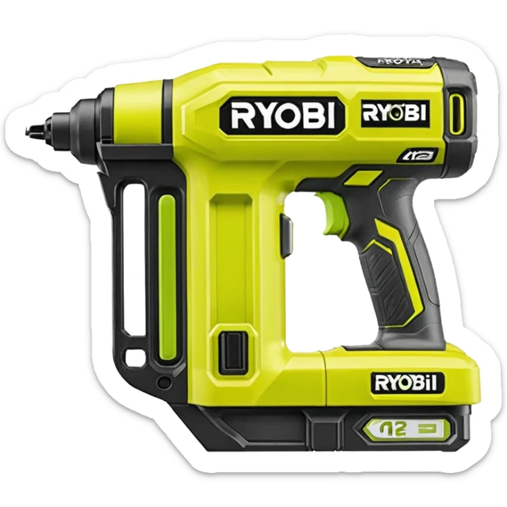 RYOBI ONE+ HP 18V 18-Gauge Brushless Cordless AirStrike Brad Nailer (with battery) P322 emoji style  sticker
