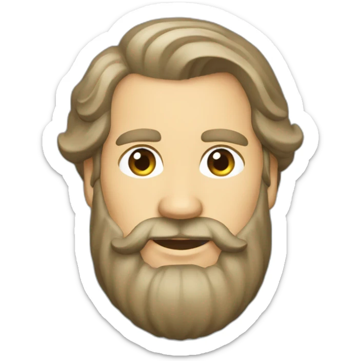 Brigham Young beard sticker