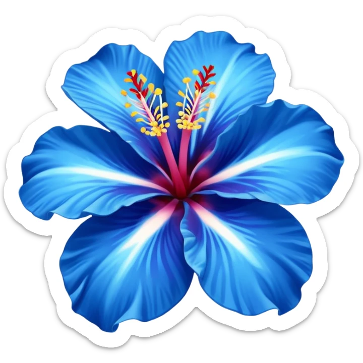 ultramarine hibiscus w cyan center 
replace purple/yellow with whitw sticker