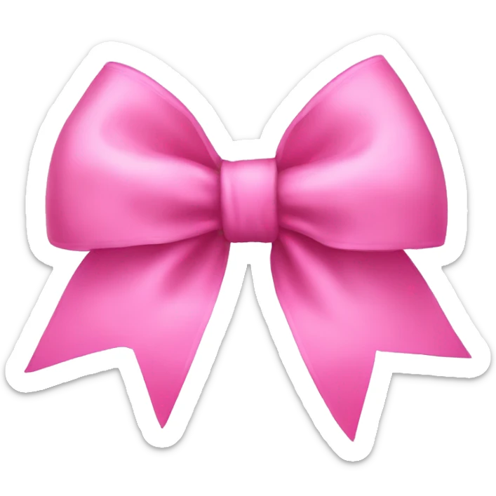pink bow sticker