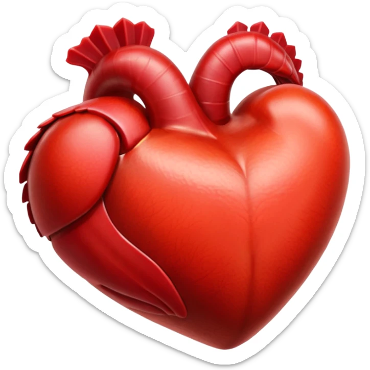 turkey heart sticker