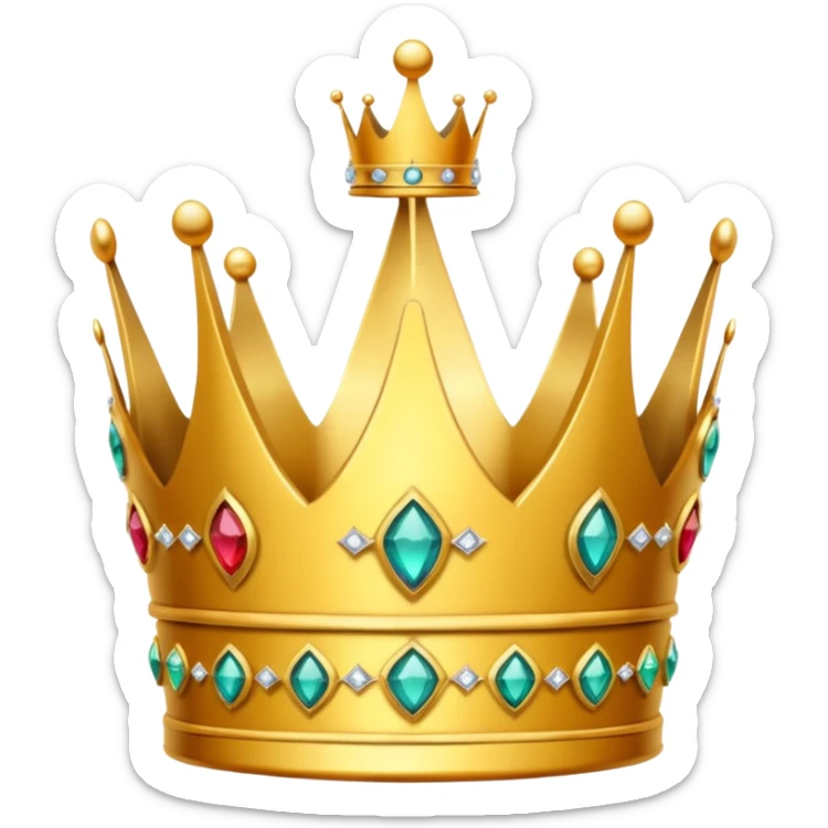 golden crown sticker