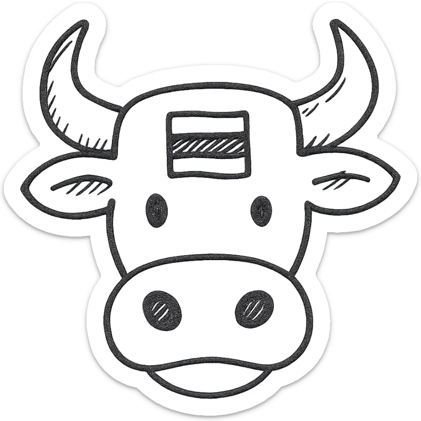Russian bull emoji sticker