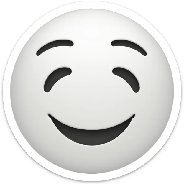 A smiley face happy sticker