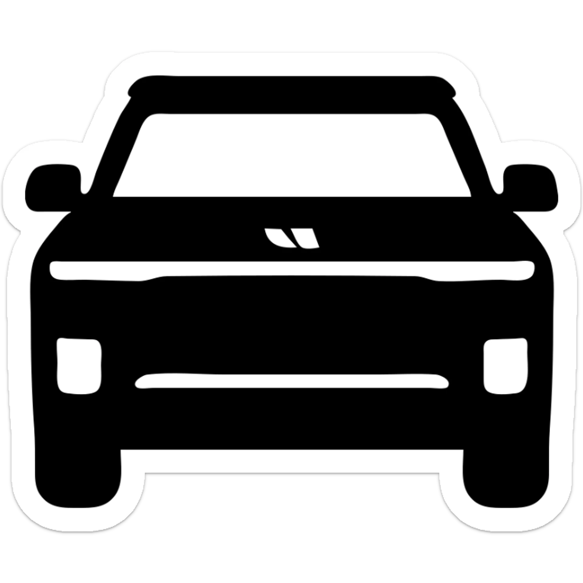 LiXiang L9 car, clean icon, modern style sticker