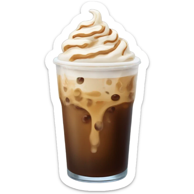 Iced coffee sticker
