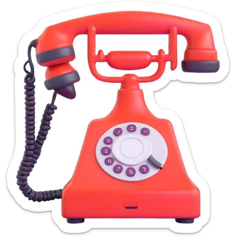 a phone in a realistic 3D style, detailed and shiny sticker