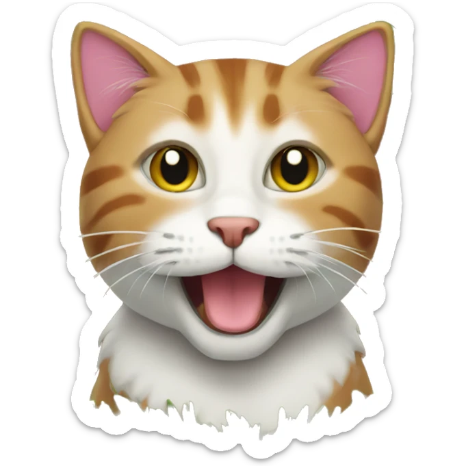 christmas cat sticker