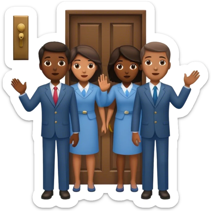Jehovah’s witnesses door to door sticker