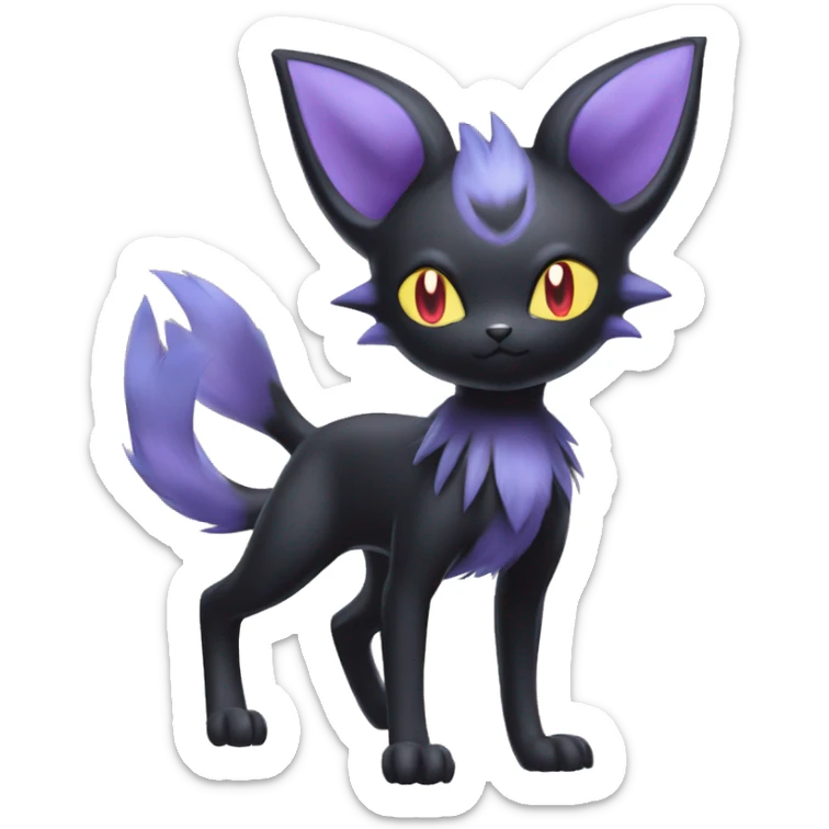Umbreon-Litten-Espeon-Zorua-fusion-hybrid full body sticker