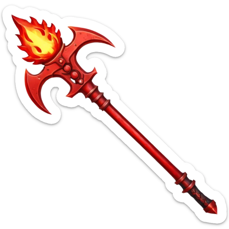 Blood of chaos in god of war  weapon sticker