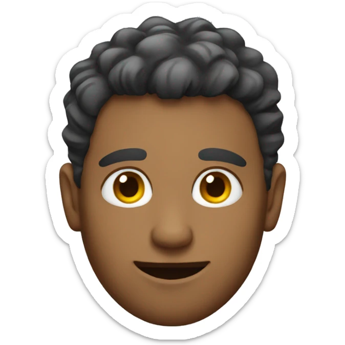 Guy with a cat head sticker