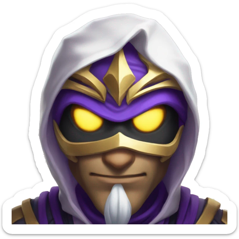 make kassadin from league of legends showing his just his mask and not his face sticker