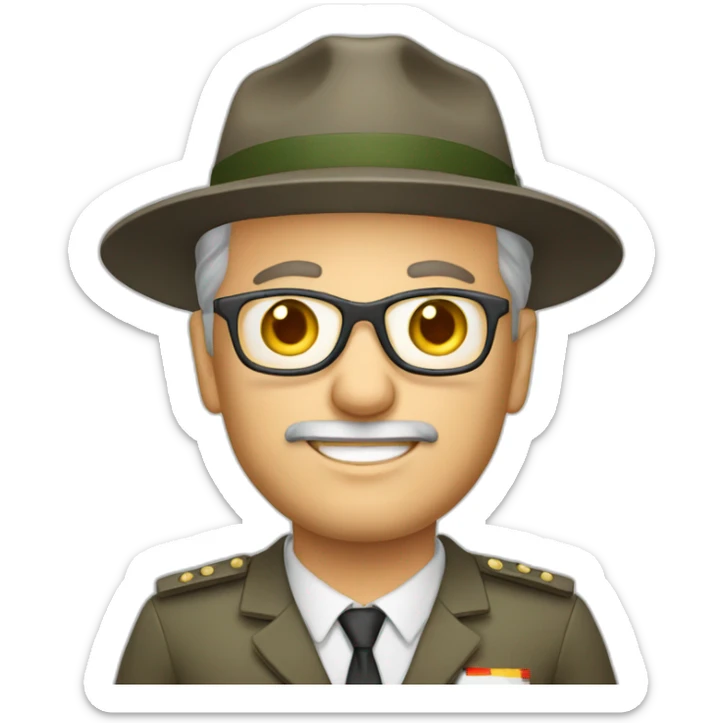 male mid-aged german business expat with Halbglatze in vietnam sticker