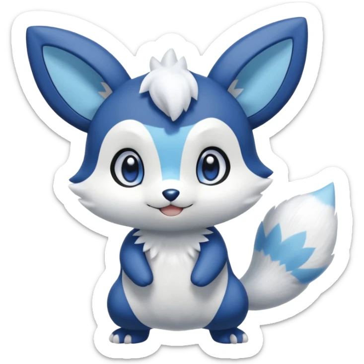 Shiny Minccino-Meowstic-Oshawott-Hybrid (Full body) sticker