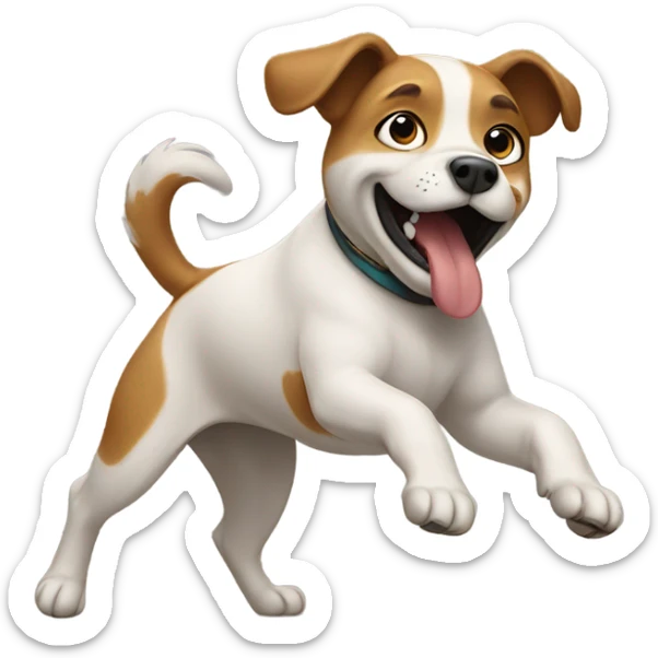 Dog dancing  sticker