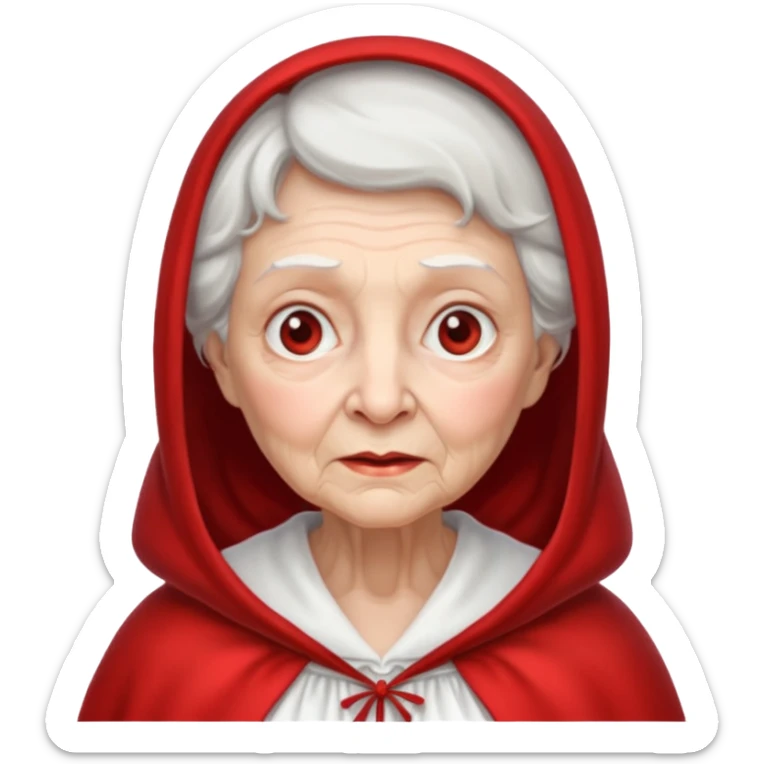 The Grandmother in the fairy tale Little Red Riding Hood sticker