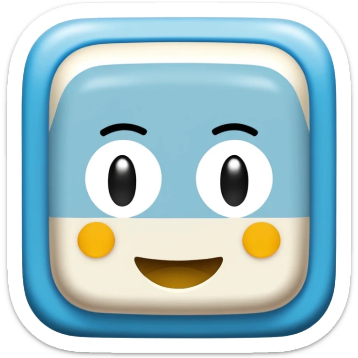 ein um 45 grad gedrehtes hell blauer qaudrat mit weißem checkhaken wie das verify badge auf roblox sticker