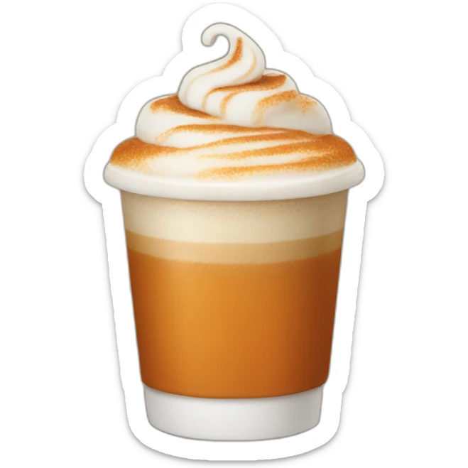 Pumpkin spice latte sticker