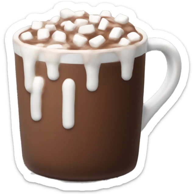 aestehtic hot chocolate sticker