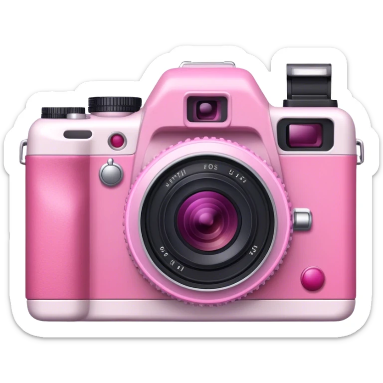 Camera pink sticker