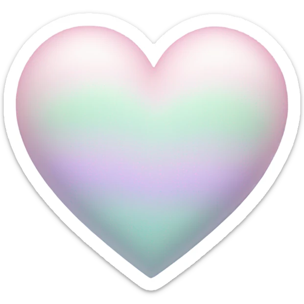 Pastel heart  sticker