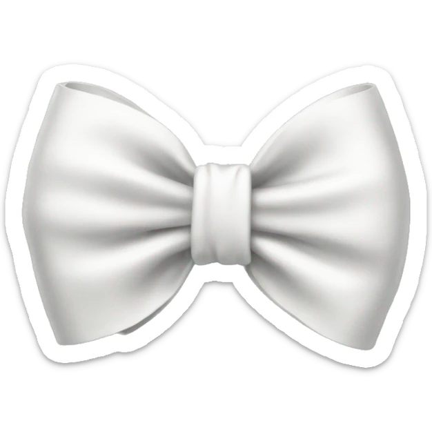 White bow sticker