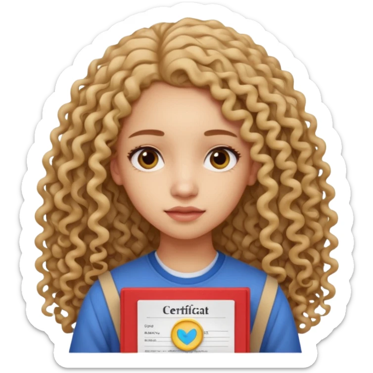 A girl with long curly hair sadly shows an IELTS certificate with a score of 3.0 sticker