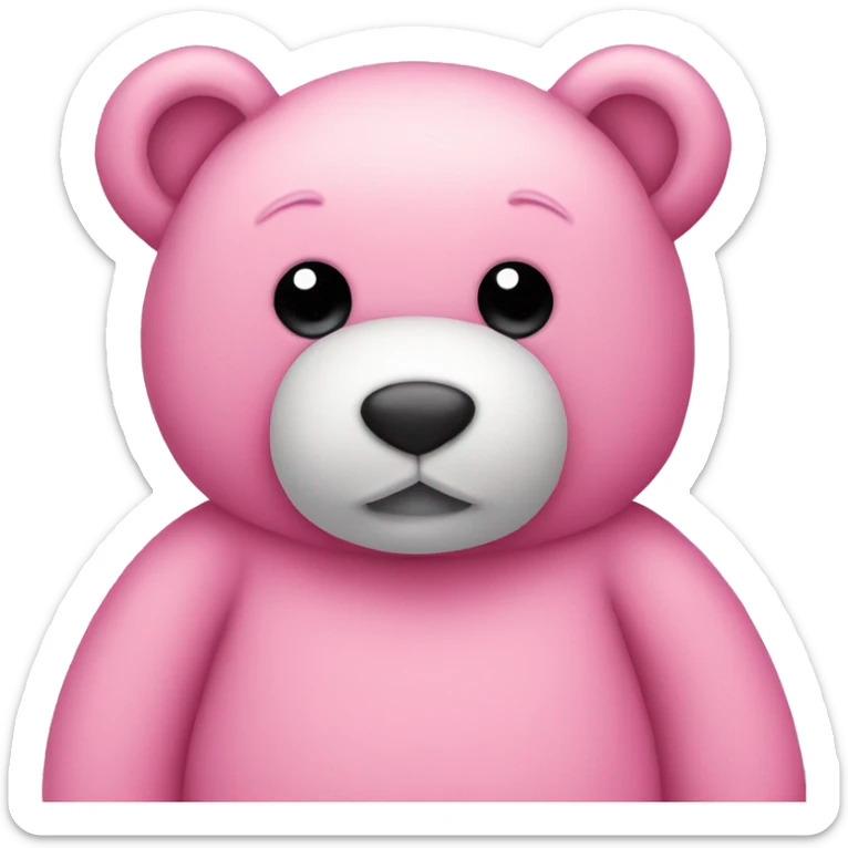 pink teddy bear sticker