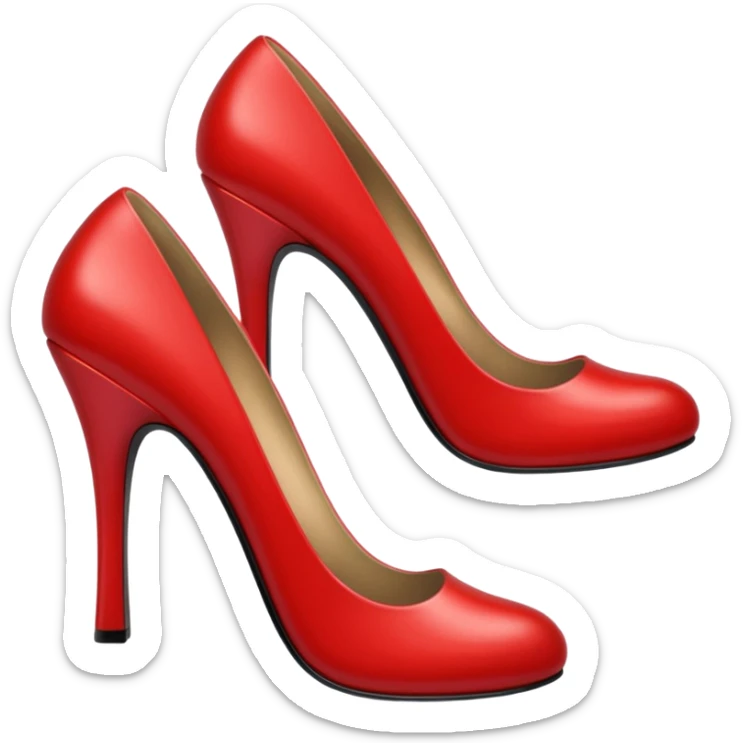 🙂 make like this emoji had big eyes 👀 and eye leads and big red shiny lips 👄 and showing a shoe sticker