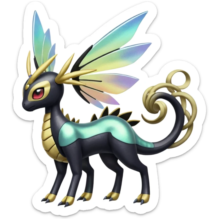 Meloetta-Amaura-Giratina-Pokémon-Fakémon-fusion-hybrid-creature sticker