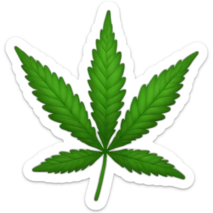 marijuana  sticker