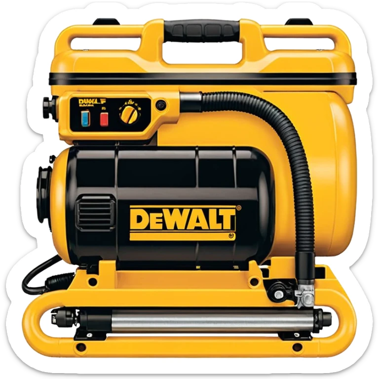 DEWALT 6 Gal. 18-Gauge Brad Nailer and Heavy-Duty Pancake Electric Air Compressor Combo Kit emoji style  sticker
