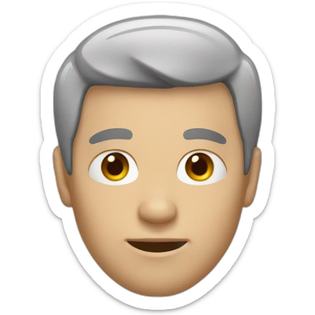 man with no facial features sticker