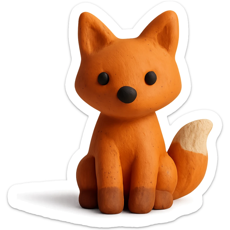 little fox sticker