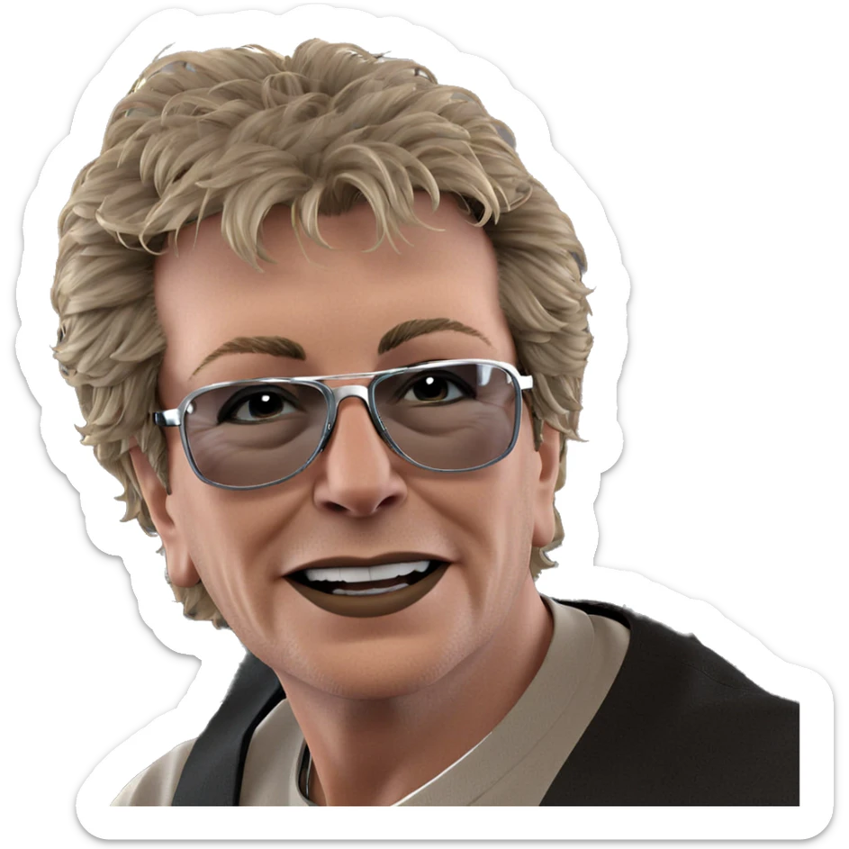 cool dude in sunglasses car sticker