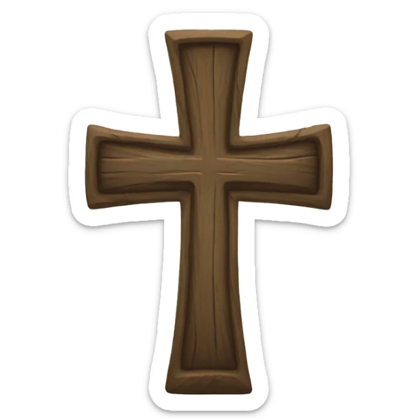 Cross sticker