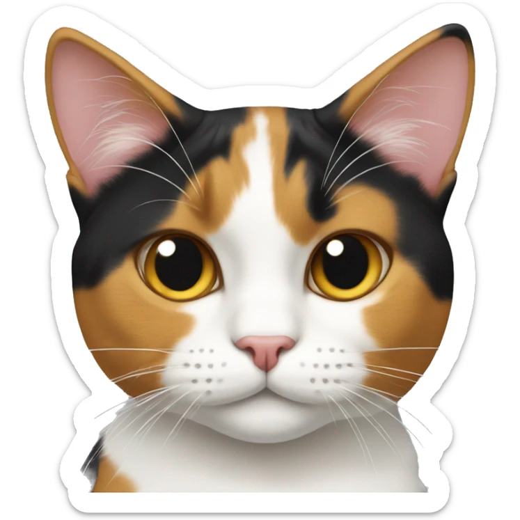 Calico cat sticker
