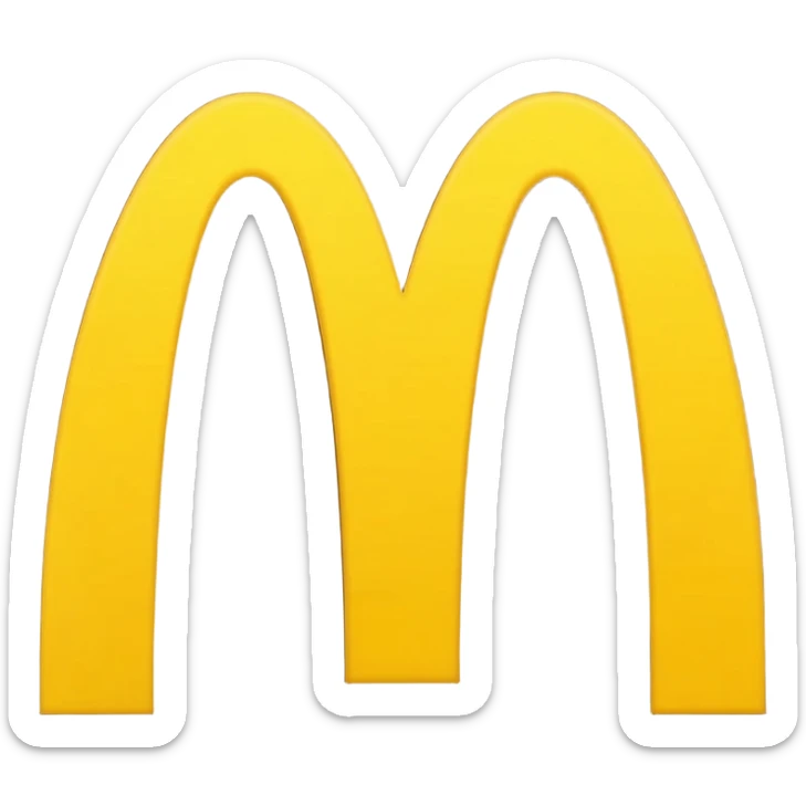 McDonald's coffee packet sticker