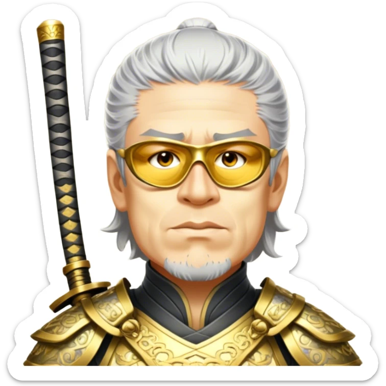 Golden Samurai sticker