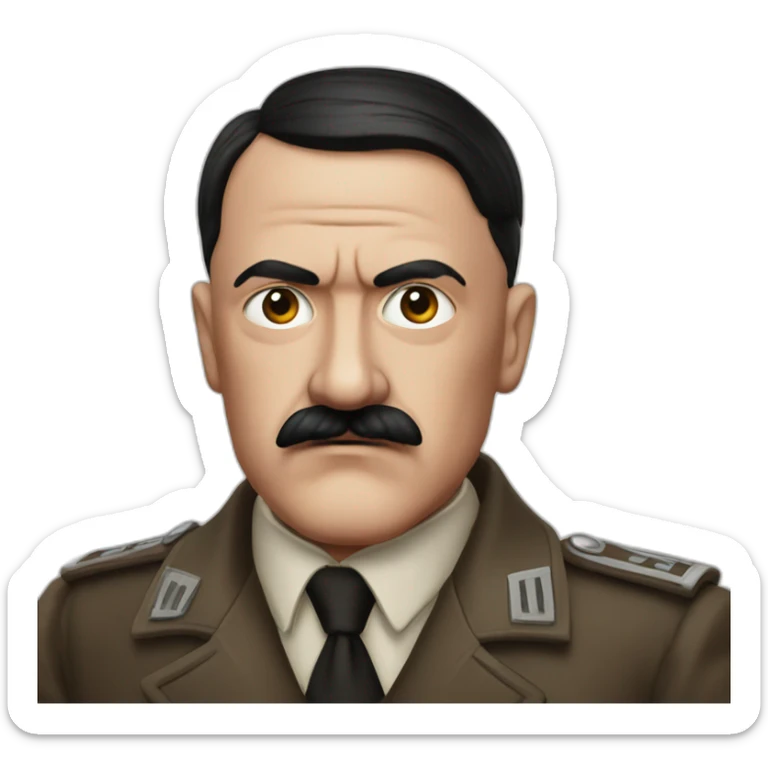 Hitler rouge sticker