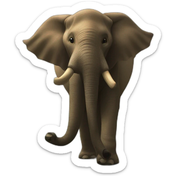 Un gros gros gros carcajou qui fait un pous Vaires le haut sticker