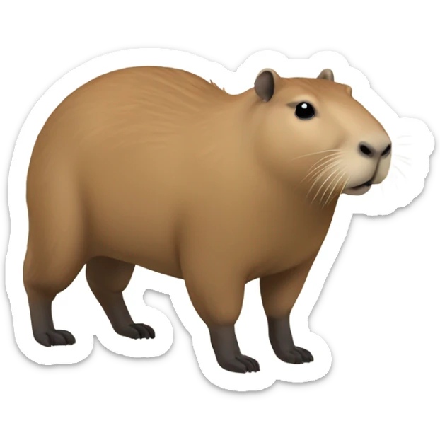 Capybara sticker