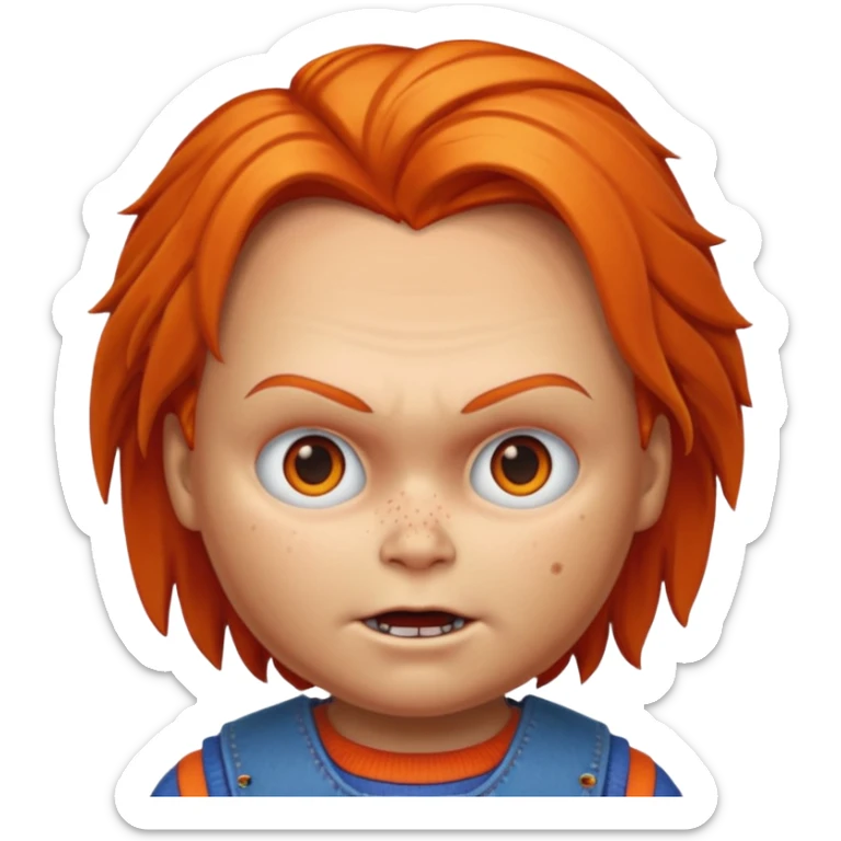 Un emojin de chuky sticker